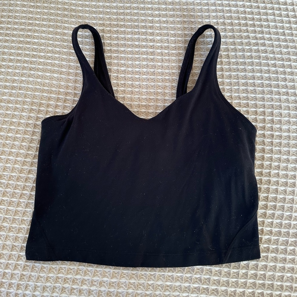 Black Lululemon Align Crop Top